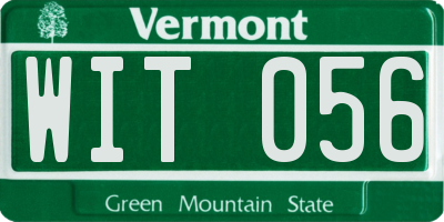 VT license plate WIT056