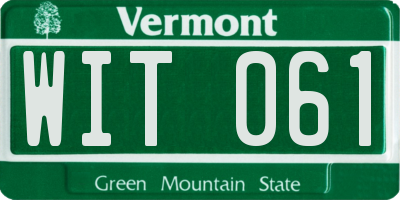 VT license plate WIT061