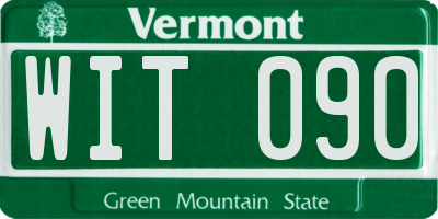 VT license plate WIT090
