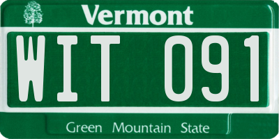 VT license plate WIT091