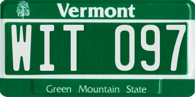 VT license plate WIT097