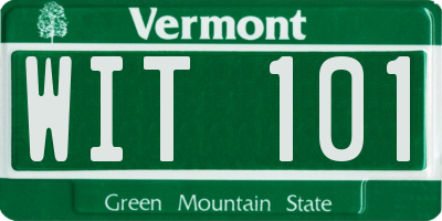 VT license plate WIT101