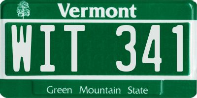 VT license plate WIT341