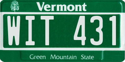 VT license plate WIT431