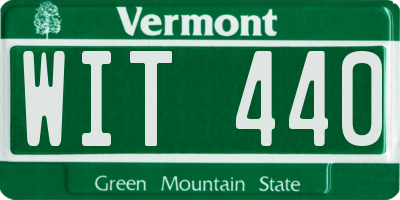 VT license plate WIT440