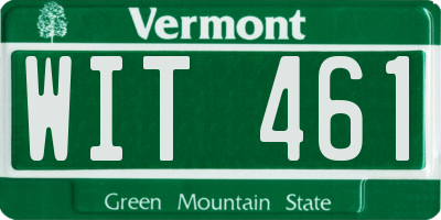 VT license plate WIT461