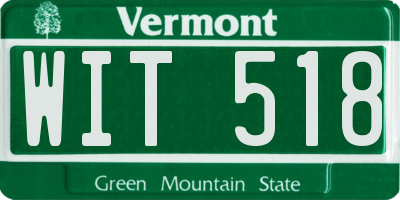 VT license plate WIT518