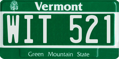 VT license plate WIT521