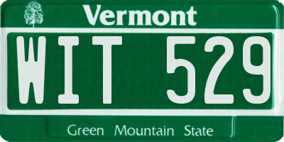 VT license plate WIT529