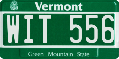 VT license plate WIT556