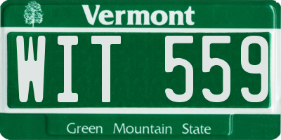 VT license plate WIT559