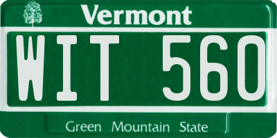 VT license plate WIT560