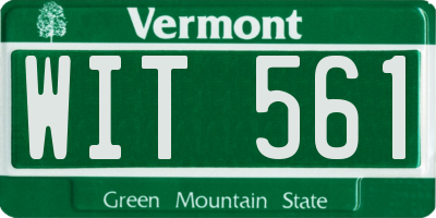 VT license plate WIT561