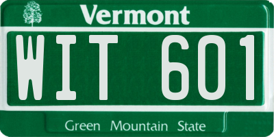 VT license plate WIT601