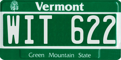 VT license plate WIT622