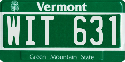 VT license plate WIT631