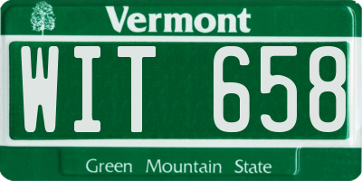VT license plate WIT658