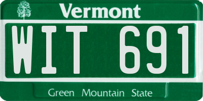 VT license plate WIT691