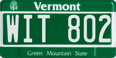 VT license plate WIT802