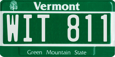 VT license plate WIT811