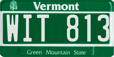 VT license plate WIT813