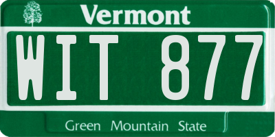 VT license plate WIT877
