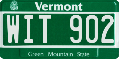 VT license plate WIT902