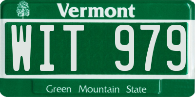 VT license plate WIT979