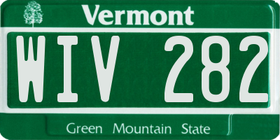 VT license plate WIV282