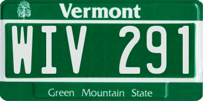 VT license plate WIV291