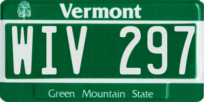 VT license plate WIV297