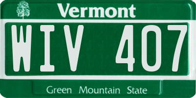 VT license plate WIV407