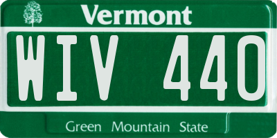 VT license plate WIV440