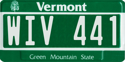 VT license plate WIV441