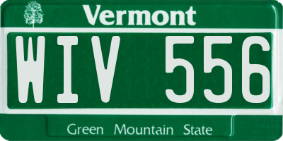 VT license plate WIV556