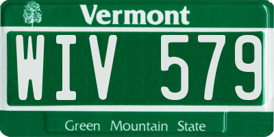 VT license plate WIV579
