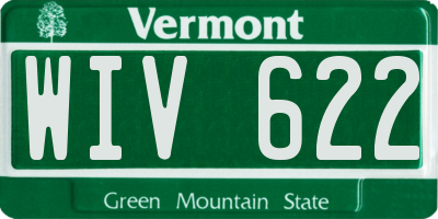 VT license plate WIV622