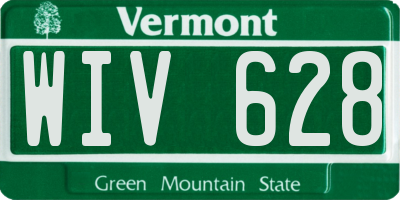 VT license plate WIV628