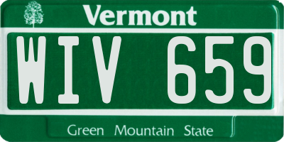 VT license plate WIV659