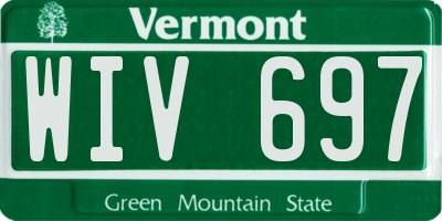 VT license plate WIV697