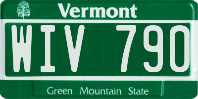 VT license plate WIV790