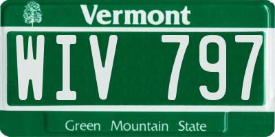 VT license plate WIV797