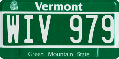 VT license plate WIV979
