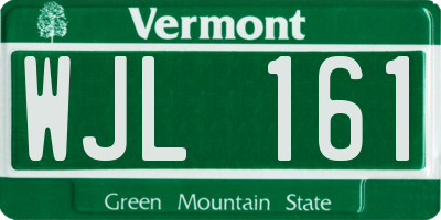 VT license plate WJL161