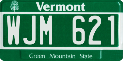 VT license plate WJM621