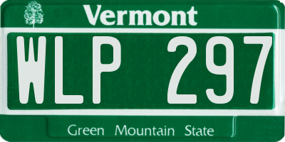 VT license plate WLP297