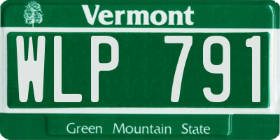 VT license plate WLP791