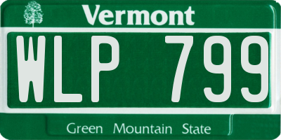 VT license plate WLP799