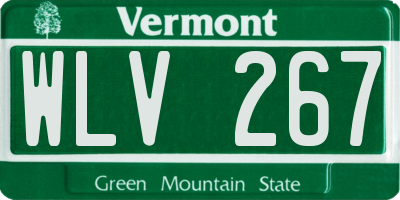 VT license plate WLV267