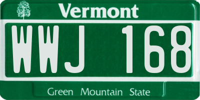 VT license plate WWJ168